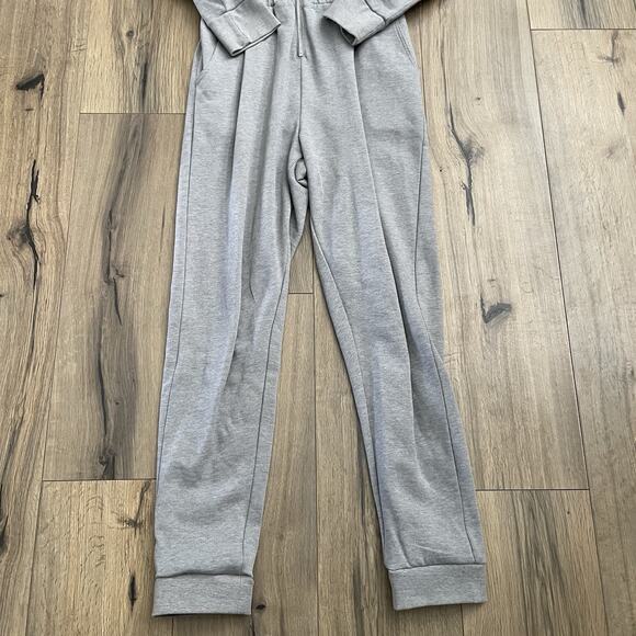 WeWoreWhat Size Small Leisure SweatSuit hooded jumpsuit Heather Grey $128 - Picture 7 of 10